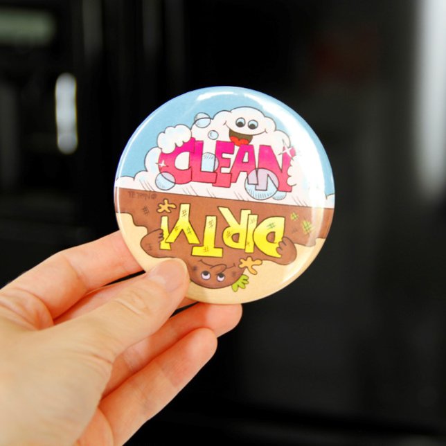 Dishwasher Reversible Clean Dirty Magnet (Creator Uploaded)