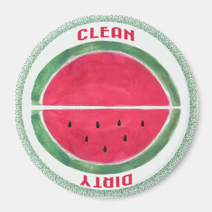 Dishwasher Reversible Dirty Clean Watermelon Magnet