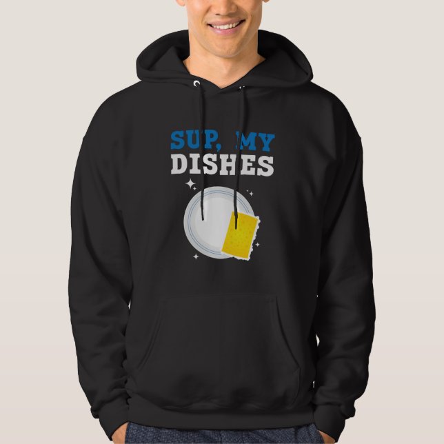 Dishwashing Job Profession Restaurant Employee Dis Hoodie (Front)