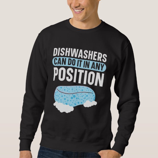 Dishwashing Job Profession Restaurant Employee Dis Sweatshirt (Front)