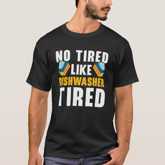Dishwashing Job Profession Restaurant Employee Dis T-Shirt (Front)