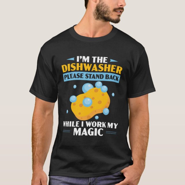 Dishwashing Job Profession Restaurant Employee Dis T-Shirt (Front)