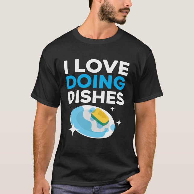 Dishwashing Job Profession Restaurant Employee Dis T-Shirt (Front)