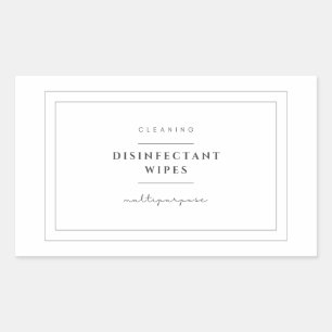 Disinfectant Wipes Label Stickers
