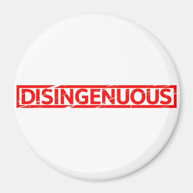 Disingenuous Stamp Magnet (Front)
