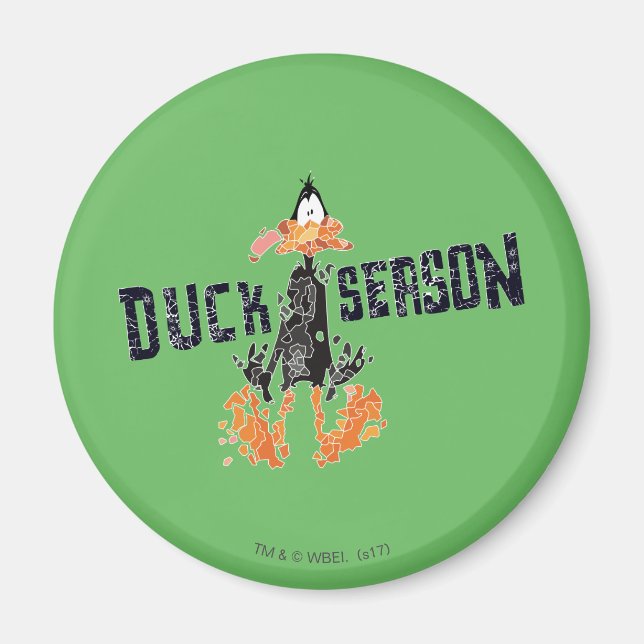 Disintegrated DAFFY DUCK™ "Duck Season" Magnet (Front)