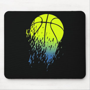 Disintegrating Neon Green Bysketbyll Urbyn Graphic Mouse Pad