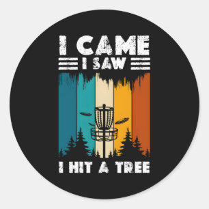 Disk Golf Disc Golf Classic Round Sticker