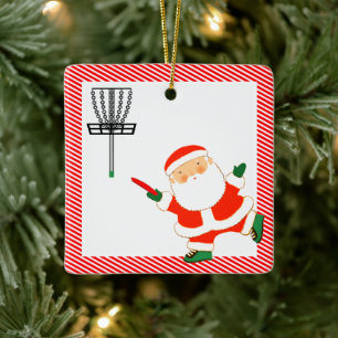 Disk Golf Gift Ceramic Ornament