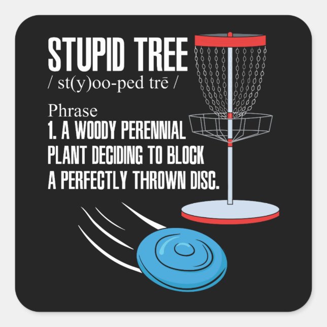 Disk Golf Gifts Square Sticker (Front)