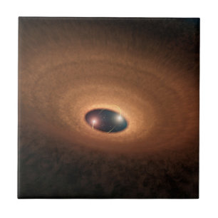 Disk Of Dusty Material Leftover From Star Forming Ceramic Tile