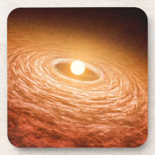 Disk Of Material Surrounding Star Fu Orionis. Coaster