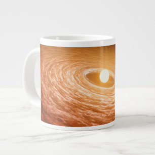Disk Of Material Surrounding Star Fu Orionis. Large Coffee Mug