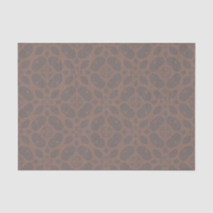 Dismal Mocha Mousse Masculine Calico Western Folk Tissue Paper