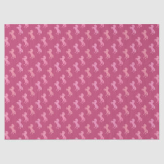 Dismal Pink Art School Horses Preppy Cowgirl West Tissue Paper