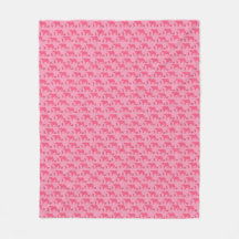 Dismal Pink Fleece Blanket Cows Western Ranch