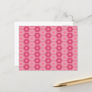 Dismal Pink Postcard Y2K Floral Wallpaper Inspired