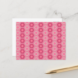 Dismal Pink Postcard Y2K Floral Wallpaper Inspired