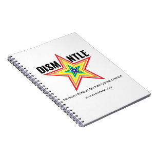 Dismantle Spiral Notebook with Rainbow Star Logo