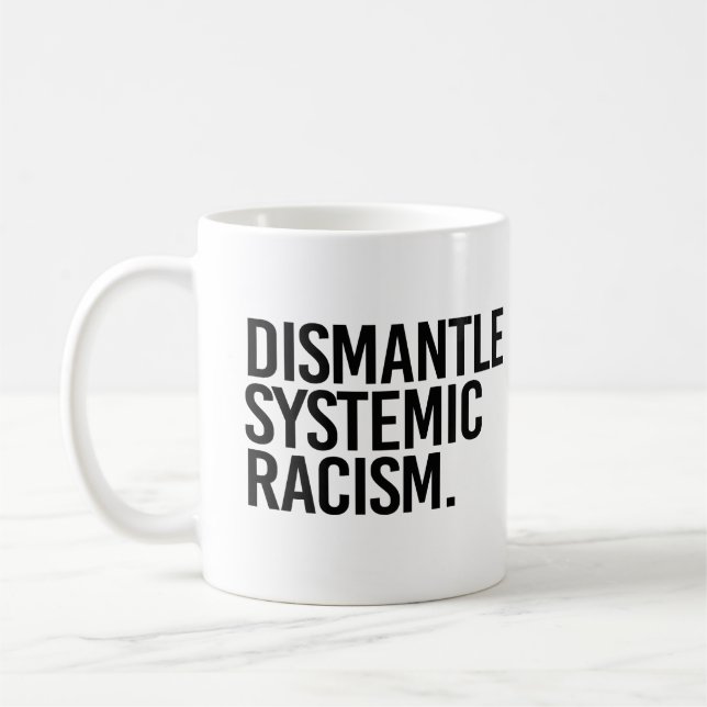 Dismantle Systemic Racism Coffee Mug (Left)
