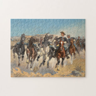 Dismounted, The Fourth Troopers by Remington Jigsaw Puzzle
