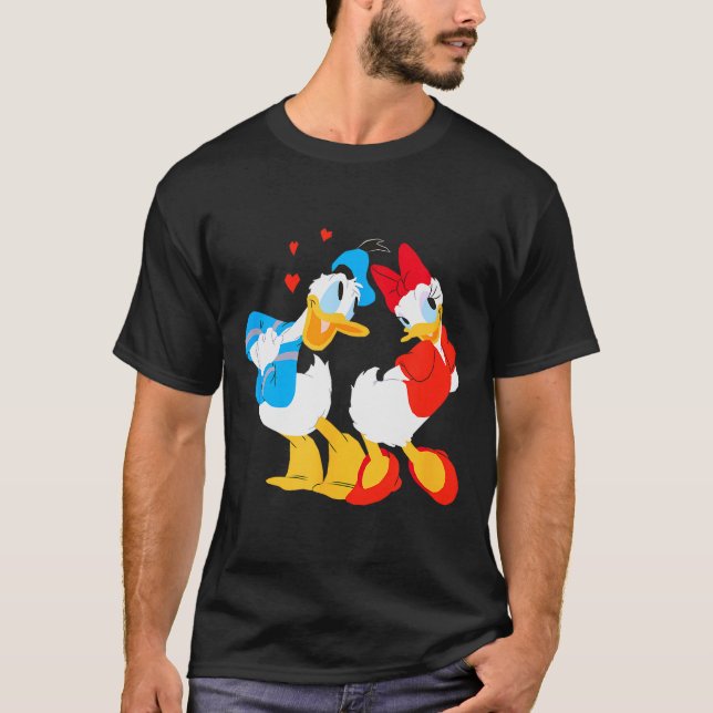 Disney Donald And Daisy Sweethearts Valentine’s Da T-Shirt (Front)