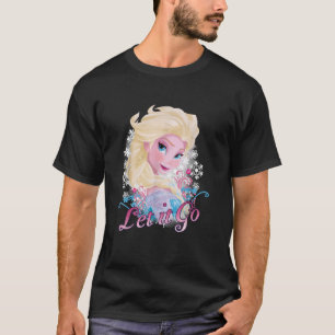 Disney Frozen Let It Go Elsa Side View Vintage Por T-Shirt