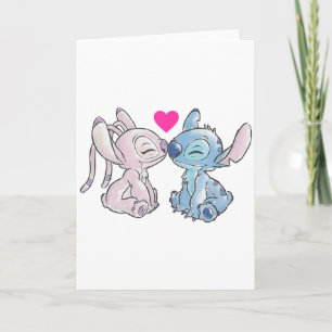 Disney Lilo & Stitch Valentines Day Stitch &am Card