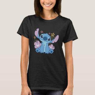 Disney Lilo and Stitch Flowers Tropical Vibes T-Shirt