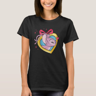 Disney Lilo & Stitch Valentine's Day Angel Heart L T-Shirt