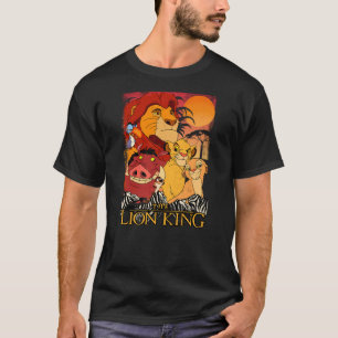 Disney Lion King Happy Group Shot Sunset Vintage P T-Shirt