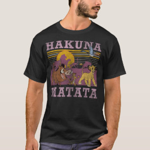 Disney Lion King Retro Hakuna Matata Faded Poster T-Shirt