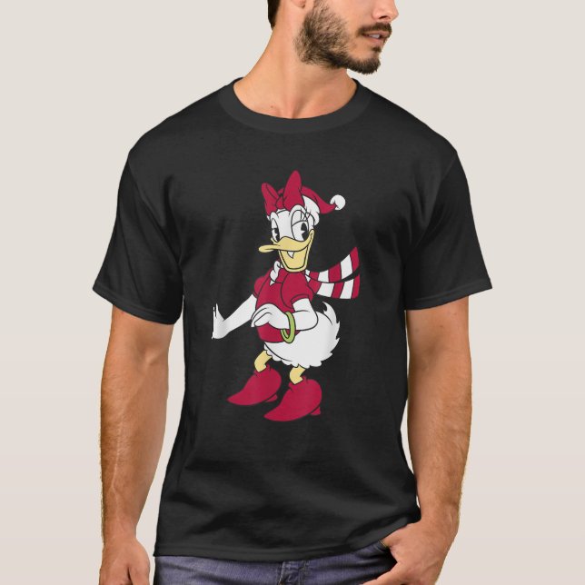 Disney Mickey And Friends Christmas Daisy Duck San T-Shirt (Front)