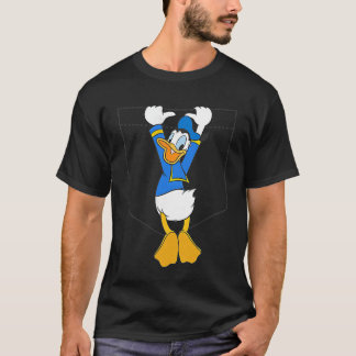 Disney Mickey Friends Donald Duck Small Pocket T-Shirt