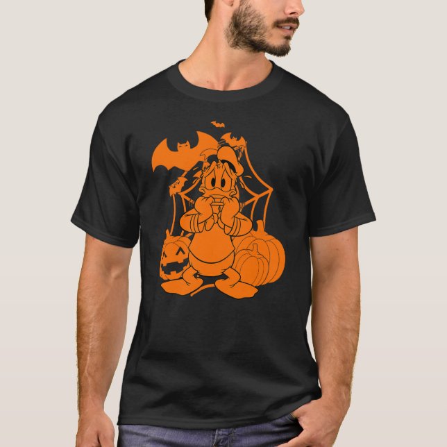 Disney Mickey & Friends Halloween Donald Duck Pump T-Shirt (Front)