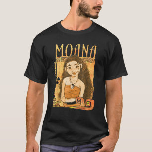 Disney Moana Artistic Tribal Island Smile Framed P T-Shirt