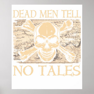 Disney Pirates Skull Logo Premium T-Shirt Poster