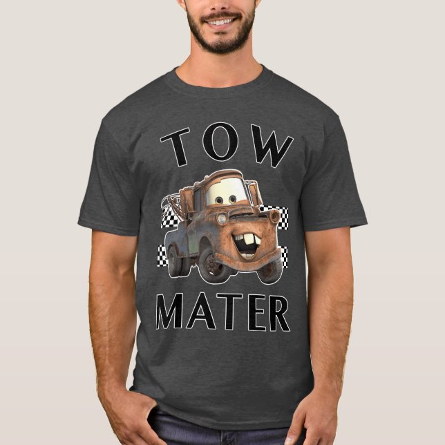 Disney Pixar Cars Tow Mater Finish Graphic T-Shirt (Front)