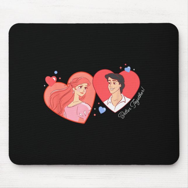 Disney Princess Ariel &amp; Eric Valentine’s Day B Mouse Pad (Front)