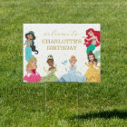Disney Princess Gold Sparkle Birthday Welcome
