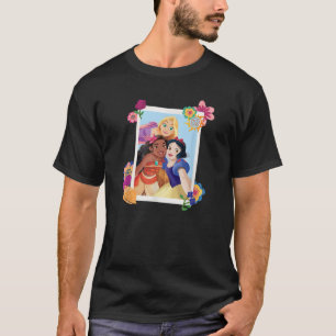 Disney Princess Rapunzel Moana Snow White Polaroid T-Shirt