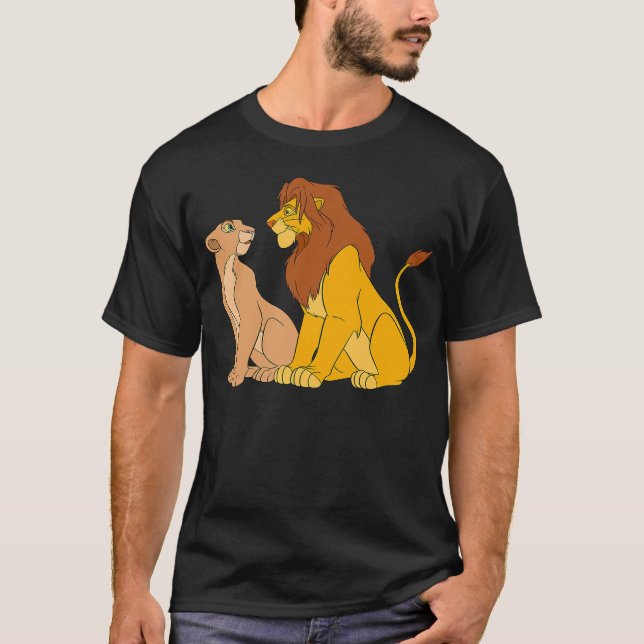 Disney The Lion King Adult Simba and Nala Together T-Shirt (Front)