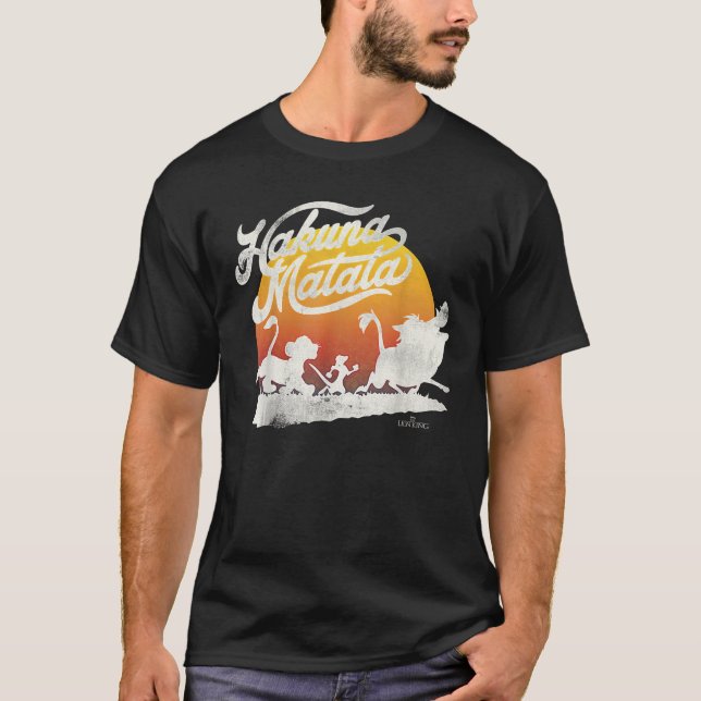 Disney The Lion King Hakuna Matata Sunset March  T-Shirt (Front)
