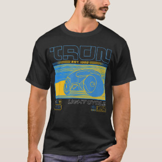 Disney Tron Est 1982 Light Cycle Futuristic Schema T-Shirt