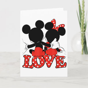 Disney - Valentines Mickey Minnie Love Hug  Card