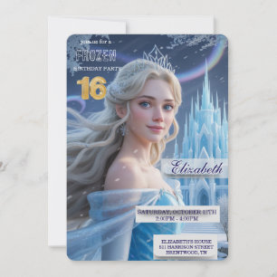 Disney's Frozen Elsa Birthday personalize name Invitation