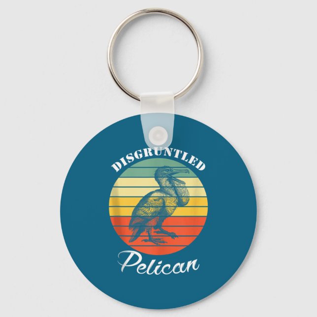 Disntled Pelican Funny Quote Tank Top  Key Ring (Front)