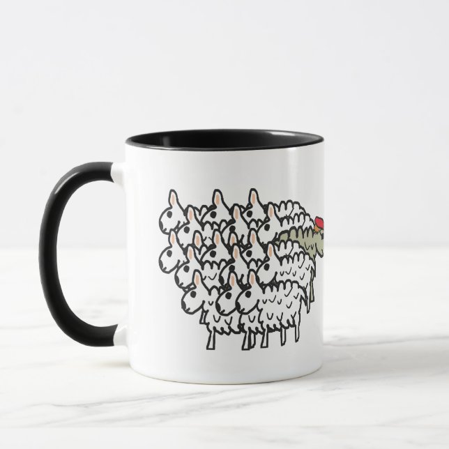 Disobey Black Sheep Mug (Left)