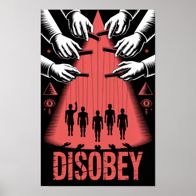Disobey Propaganda Fake News Neocon World Forum  Poster (Front)