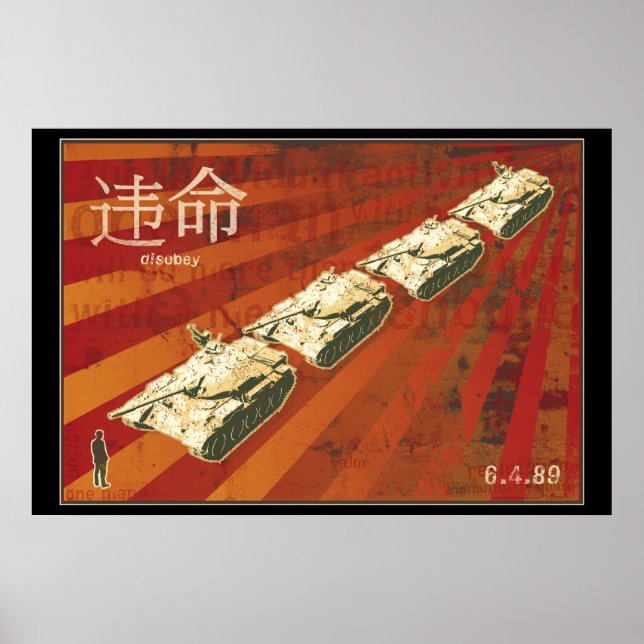 DISOBEY Tank Man Poster (Front)